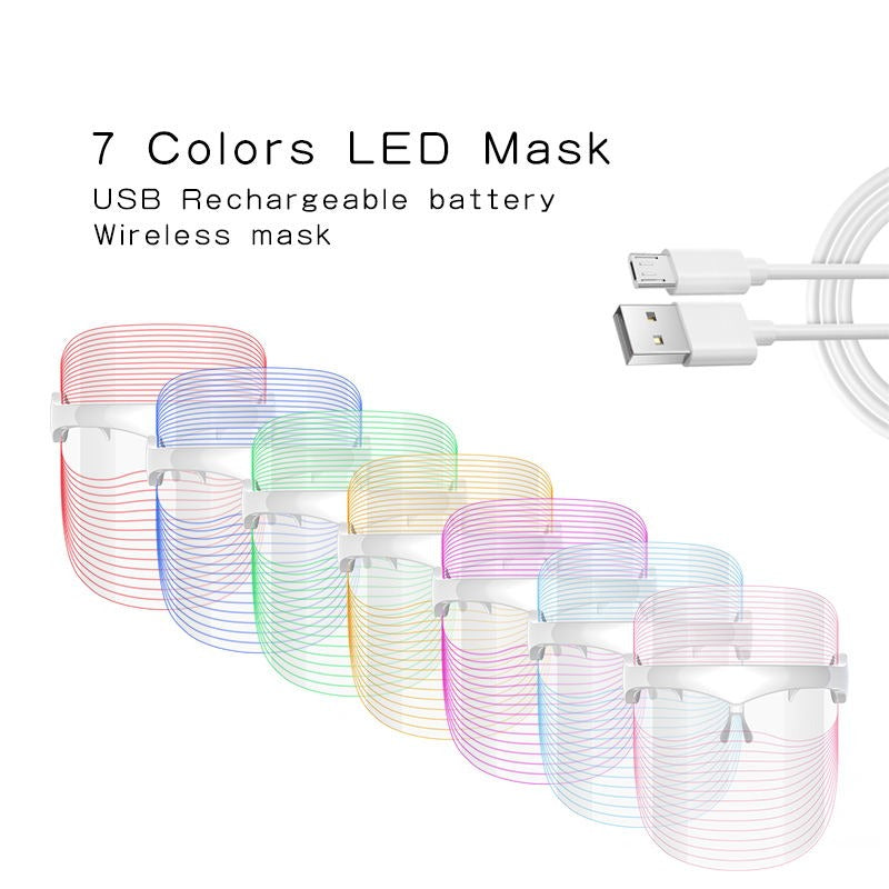 7 shades LED face mask